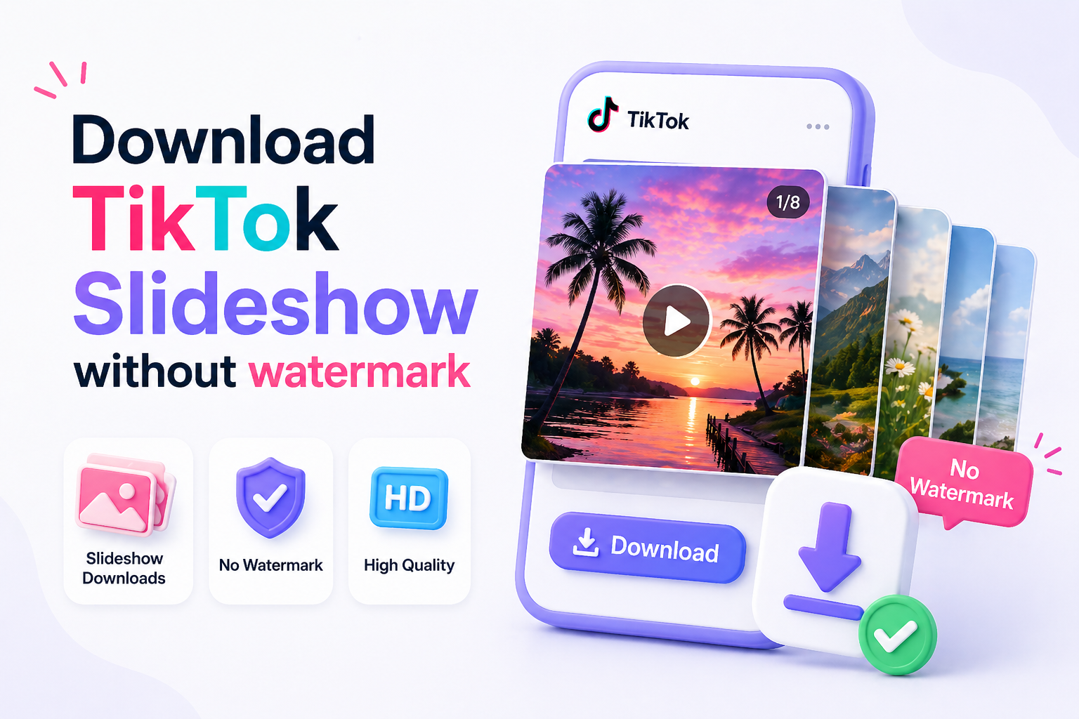 download TikTok slideshow