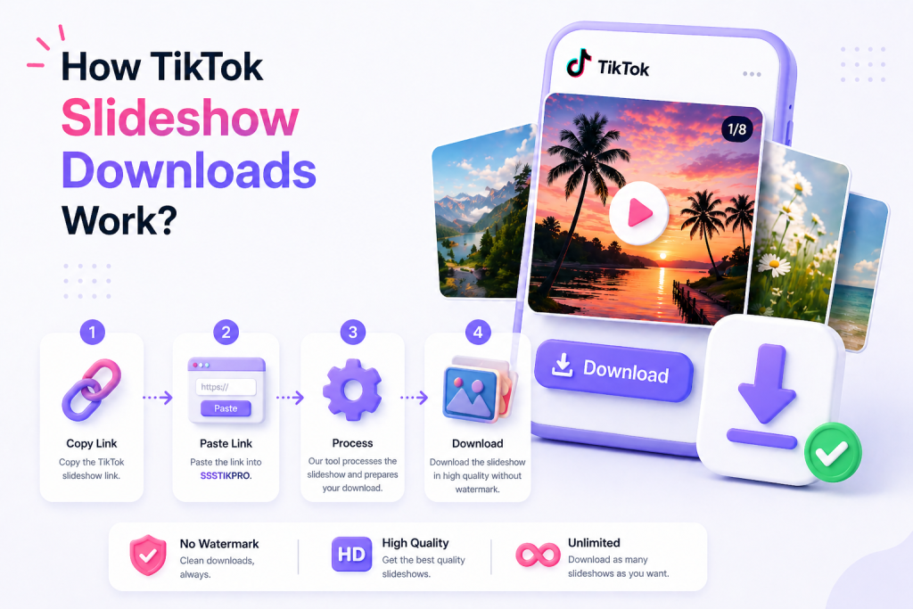 download TikTok slideshow