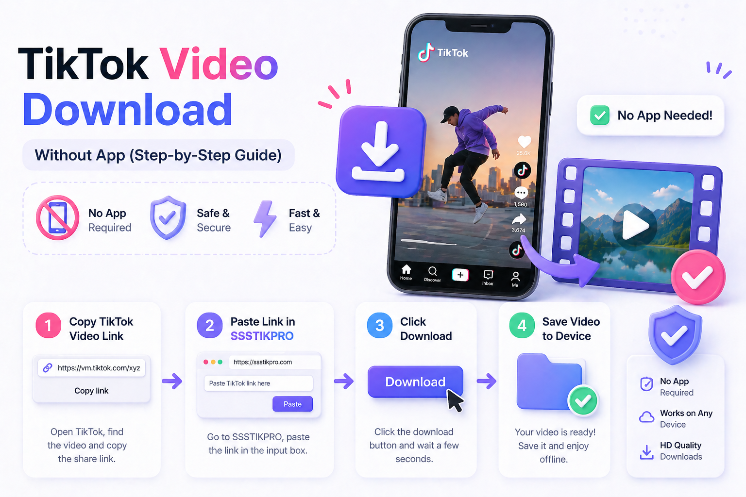 TikTok download without app
