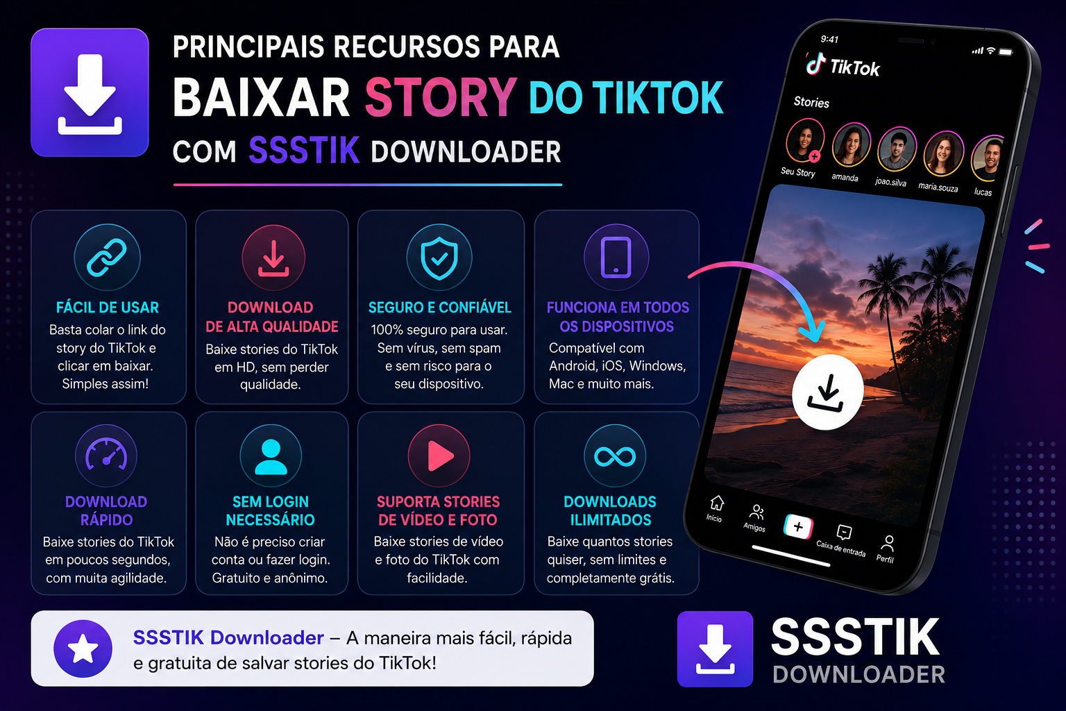 baixar story do tiktok