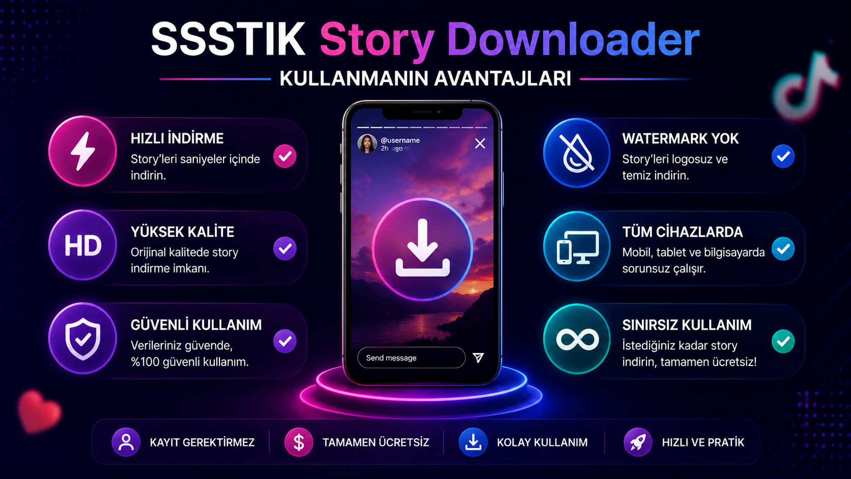 tiktok hikaye indir